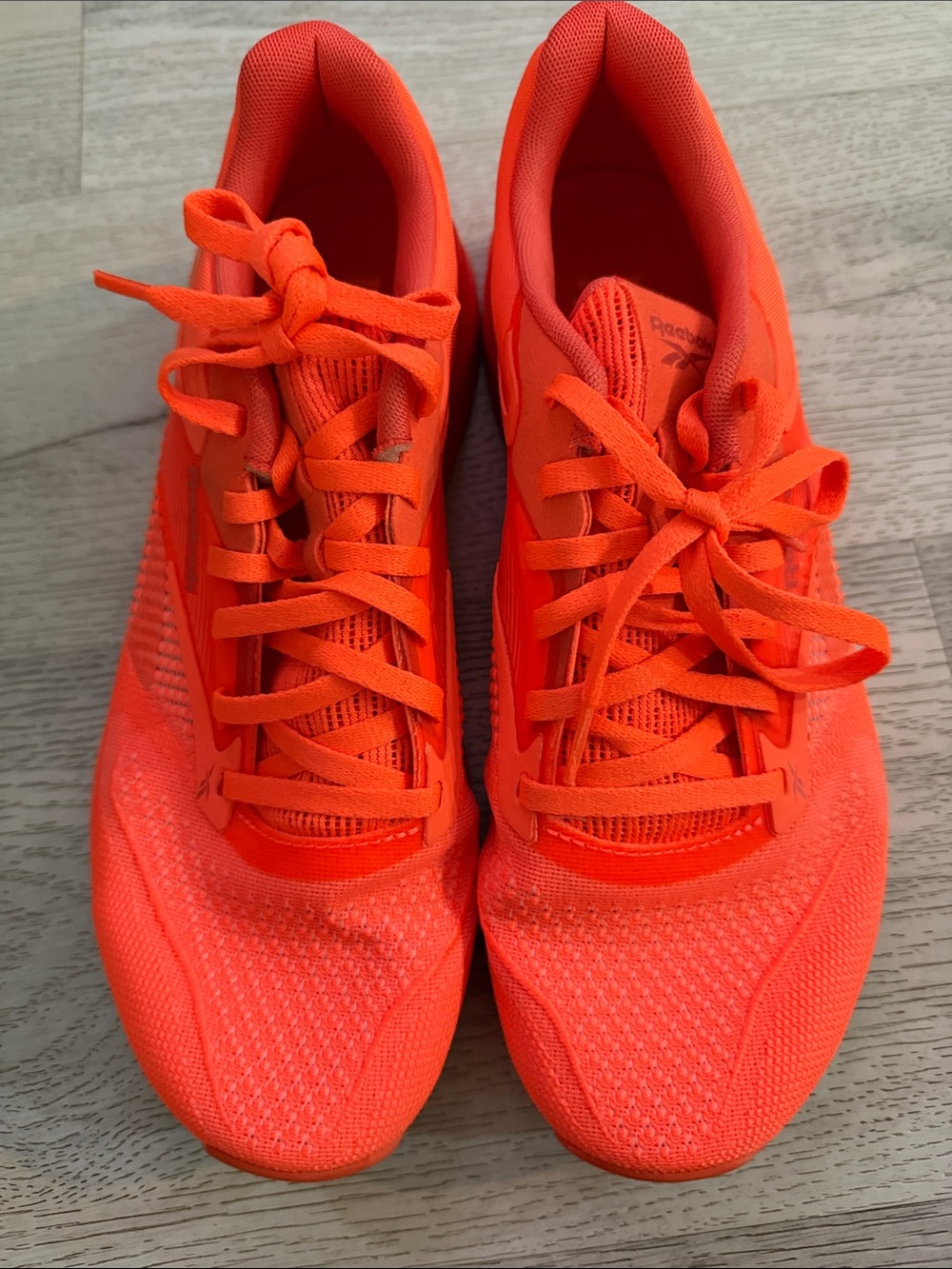 Reebok Bright Orange Athletic Sneakers